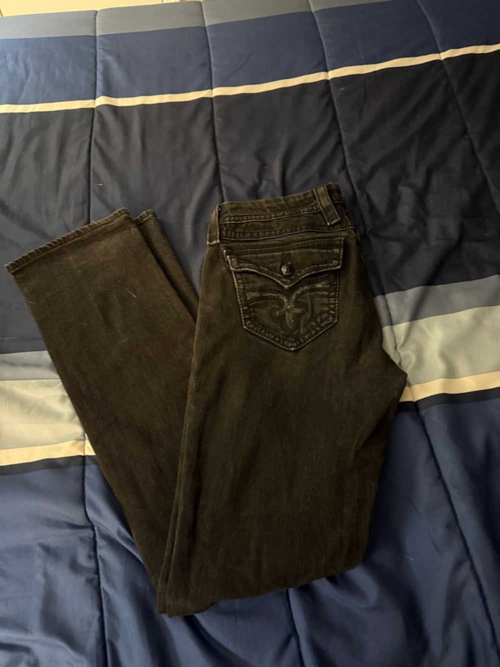 Rock Revival Women's Straight Leg Jeans in Black